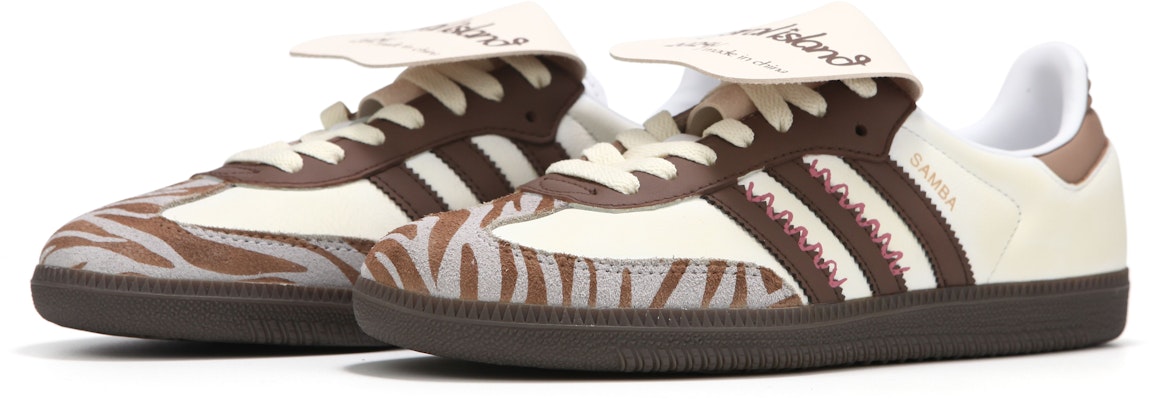 아디다스 삼바 OG '지브라 카라멜 크림' (커스텀) B75806(Team24-男女款斑马美拉德米棕) Lookbook 아디다스 삼바 OG '지브라 카라멜 크림' (커스텀) B75806(Team24-男女款斑马美拉德米棕)