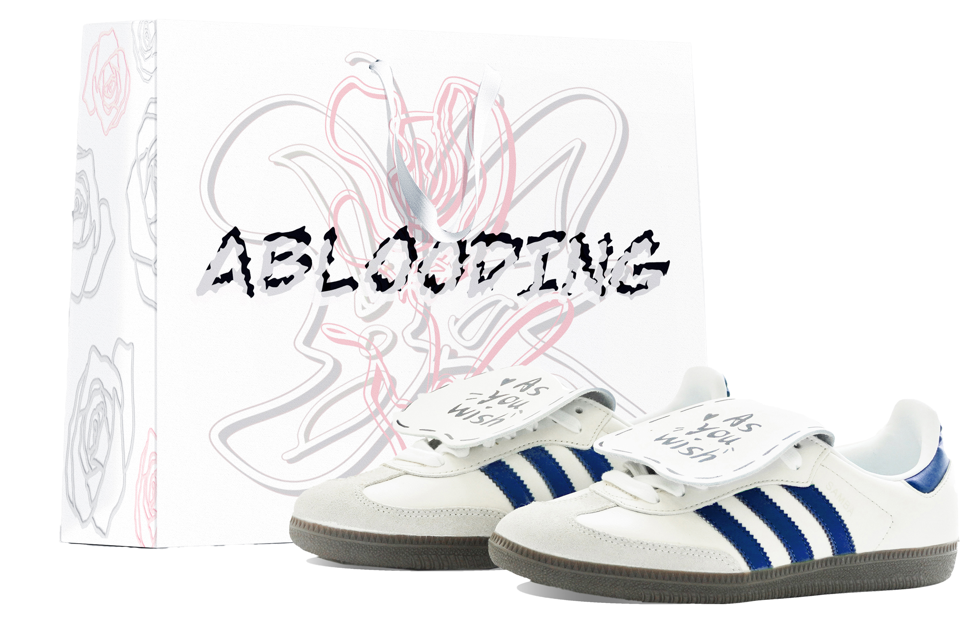 Buy [Sepatu Custom] adidas Originals Samba OG x ABLOODING 'Deep Navy' IG1024(Team14-交响蓝S-Box)