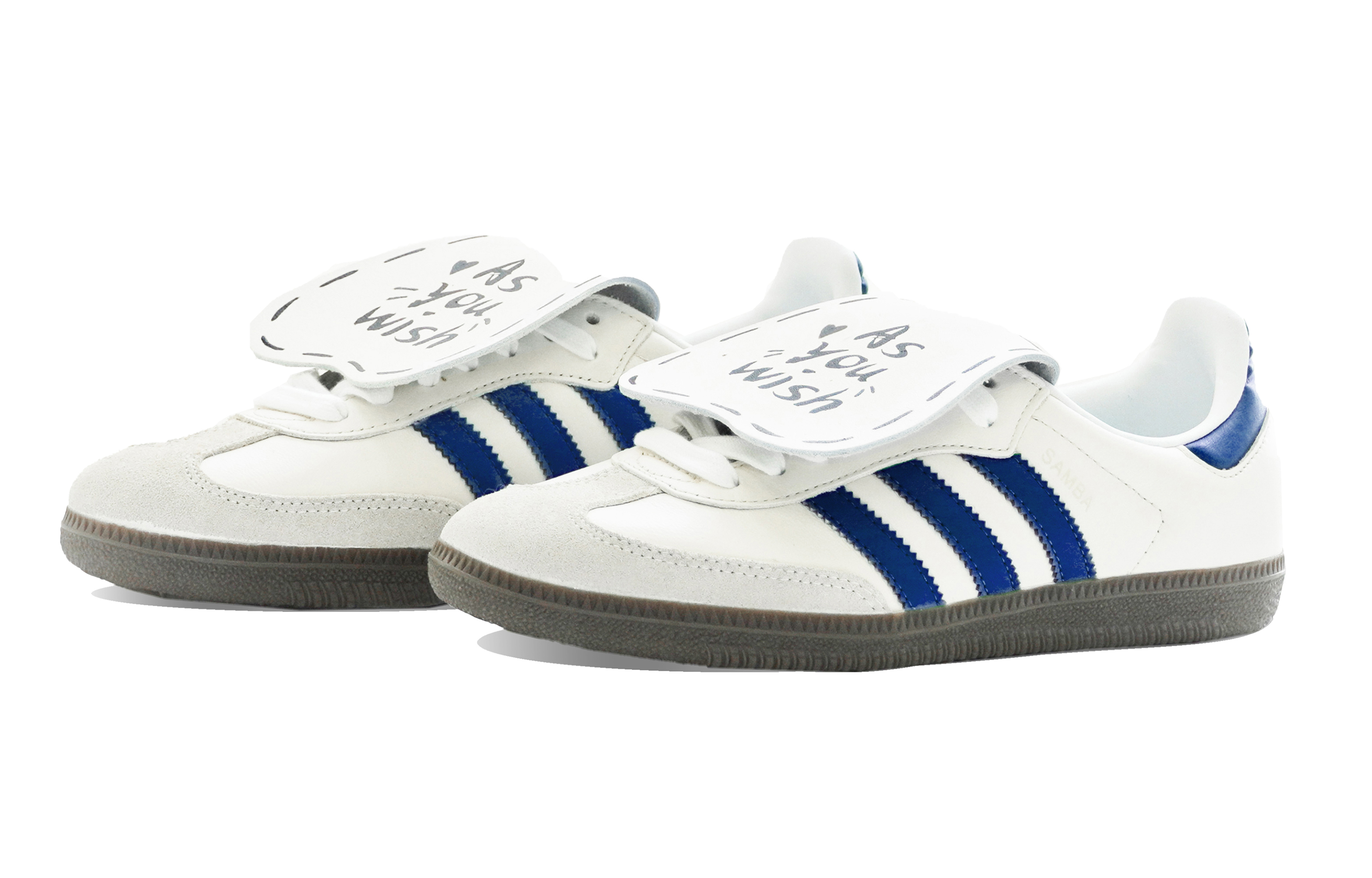Shop [Sepatu Custom] adidas Originals Samba OG x ABLOODING 'Deep Navy' IG1024(Team14-交响蓝S-Box)