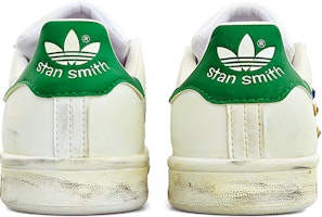 【客製化球鞋】 adidas originals StanSmith 星圖軌跡 復古 時尚 亮片 鑲鑽 減震防滑 低筒 板鞋 男女款 白綠 Purchase 【客製化球鞋】 adidas originals StanSmith 星圖軌跡 復古 時尚 亮片 鑲鑽 減震防滑 低筒 板鞋 男女款 白綠