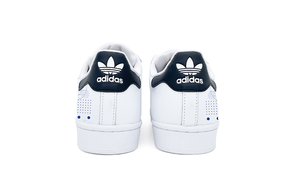Shop [Zapatillas Personalizadas] adidas Originals Superstar 'Lunares Ácidos Rojo-Azul' EG4958(Team2-酸性波点)