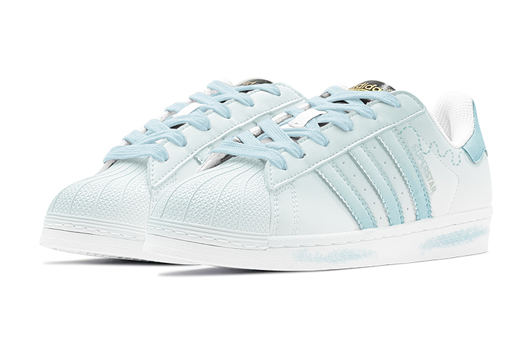 Lookbook [Kasut Custom] adidas Originals Superstar 'Kembali ke Sekolah Fun Stripes' EG4958(TeamS-蓝白线条S-BOX)