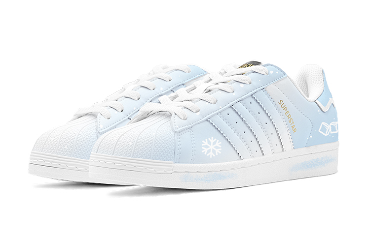 Lookbook [Kasot Custom] adidas Originals Superstar 'Kembali ke Sekolah Biru Ais' EG4958(TeamS-雪花冰块S-BOX)