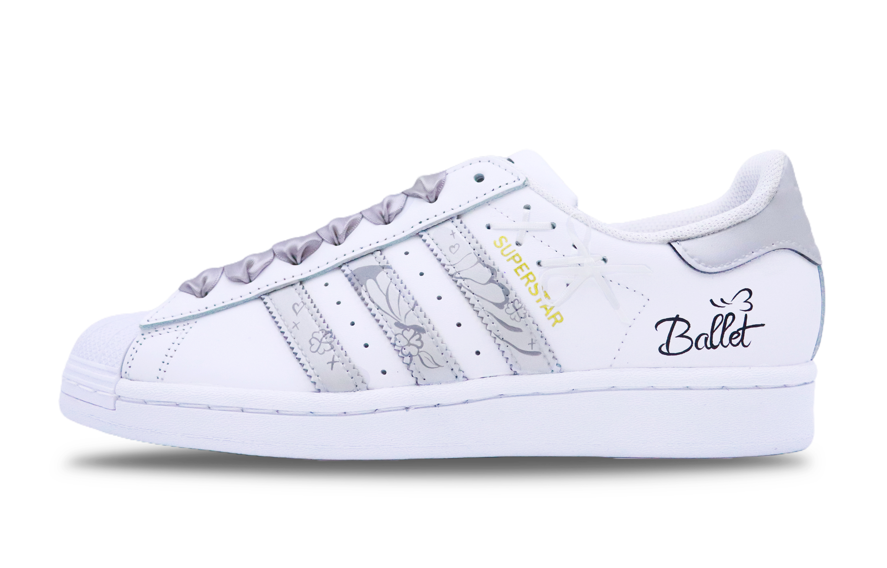 Buy [定制鞋款] 阿迪达斯三叶草 Superstar '芭蕾银白' EG4958(team253-芭蕾舞曲)