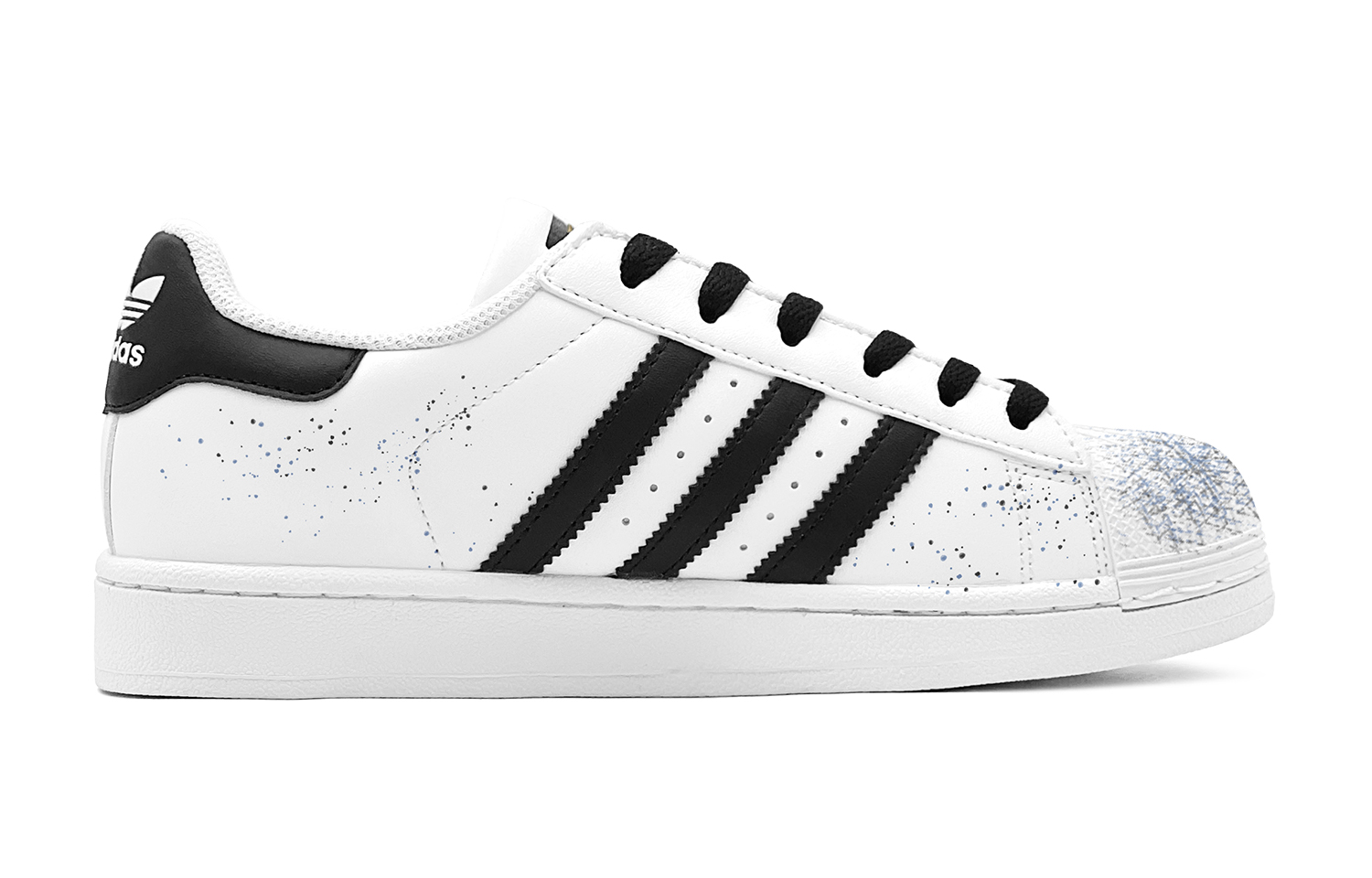 Lookbook Zapatillas adidas Originals Superstar 'Graffiti Corazón Negro Azul' EG4958(TeamS-黑蓝爱心涂鸦S-BOX)