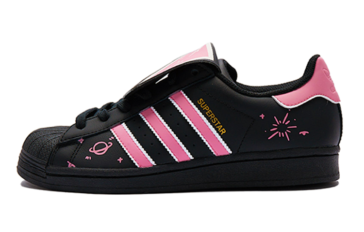 Order カスタム Superstar 「黒ピンク泡クラゲ」 (Adidas Originals) EG4959(Team15-花火少女)