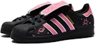 Shop 【訂製球鞋】adidas originals Superstar 氣泡水母 煙火少女 甜酷潮流經典貝殼頭 防滑耐磨 低筒 板鞋 男女同款 黑粉