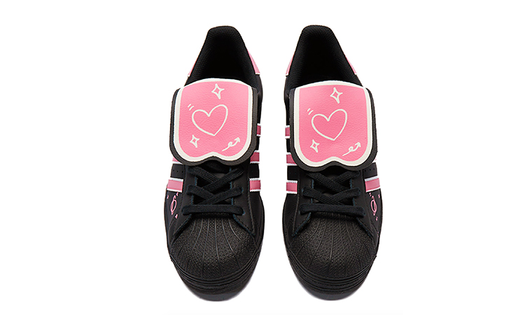 Purchase カスタム Superstar 「黒ピンク泡クラゲ」 (Adidas Originals) EG4959(Team15-花火少女)