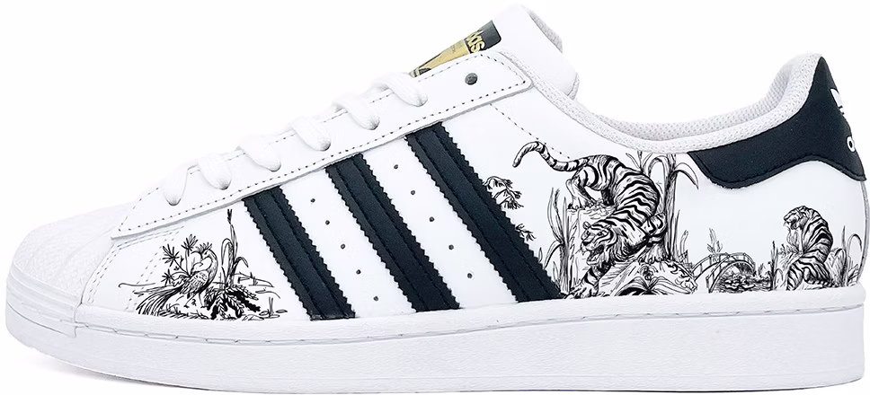 custom-shoes-adidas-originals-superstar-black-tiger