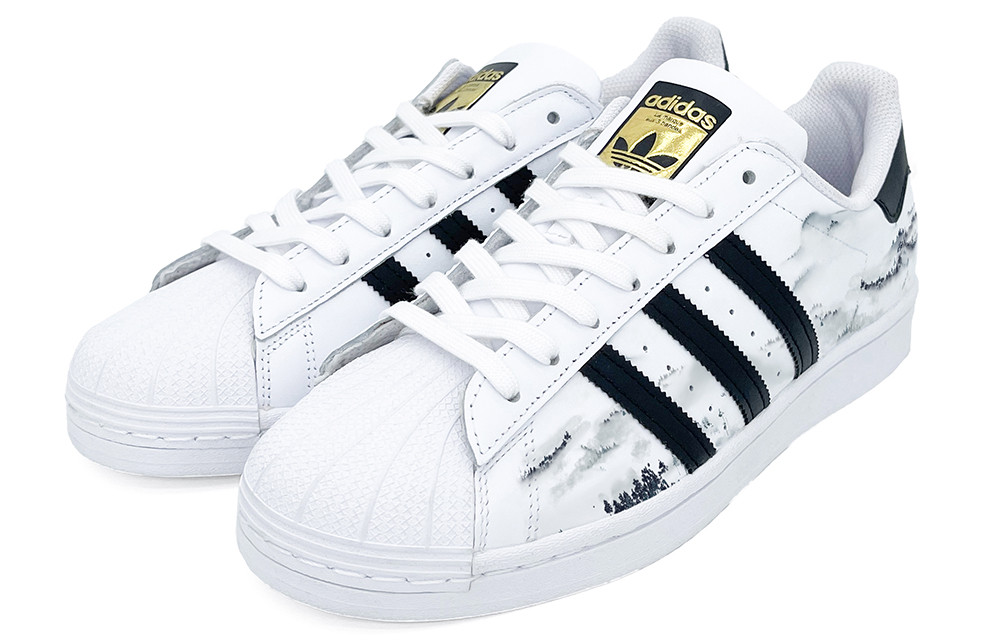 [Custom Shoes] adidas Originals Superstar 'Black Wanli Xuepiao' 圖 3
