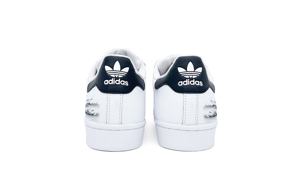[Custom Shoes] adidas Originals Superstar 'Black Wanli Xuepiao' 圖 4