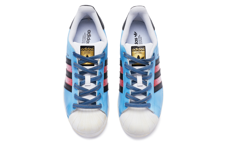 [Custom Shoes] adidas Originals Superstar 'Blue Black Hand-Painted' 圖 4