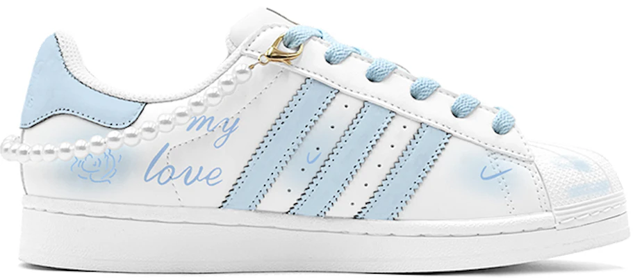 아디다스 오리지널 슈퍼스타 '블루 인챈트리스' 맞춤형 신발 EG4958(TeamS2-珍珠玫瑰S-BOX) Lookbook 아디다스 오리지널 슈퍼스타 '블루 인챈트리스' 맞춤형 신발 EG4958(TeamS2-珍珠玫瑰S-BOX)