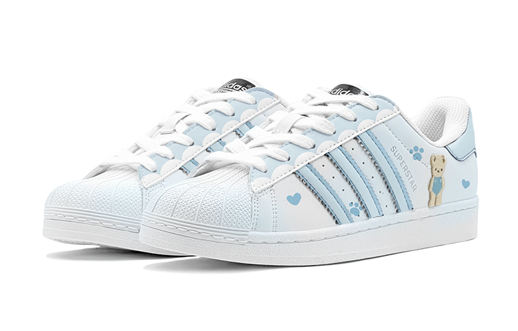 [Custom Shoes] adidas Originals Superstar 'Blue Heart Teddy' 圖 3