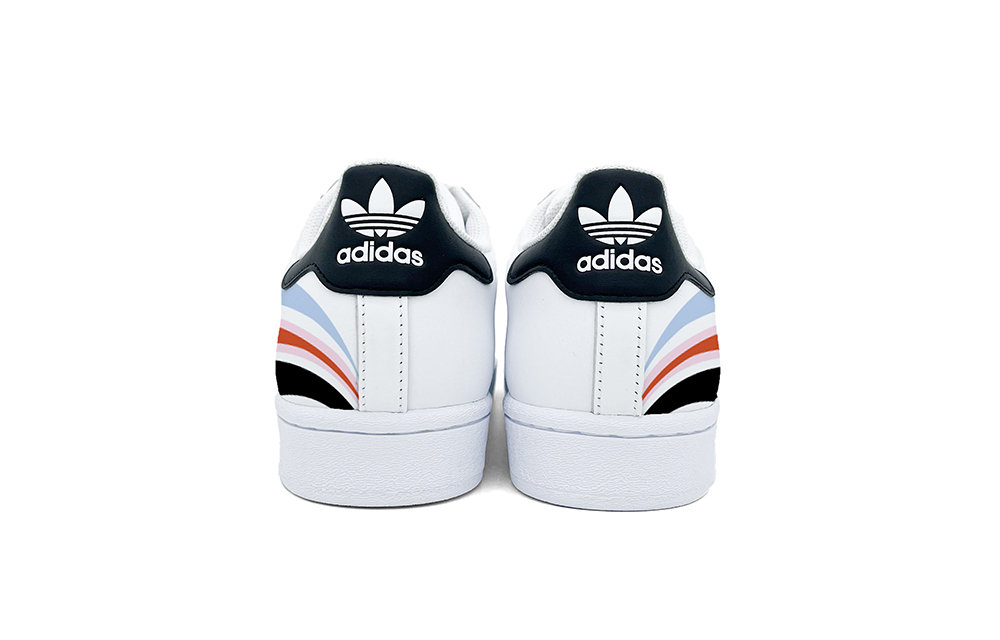 Purchase [Sepatu Custom] adidas Originals Superstar 'Blue Ink Peking Opera' EG4958(Team2-国潮水墨脸谱)