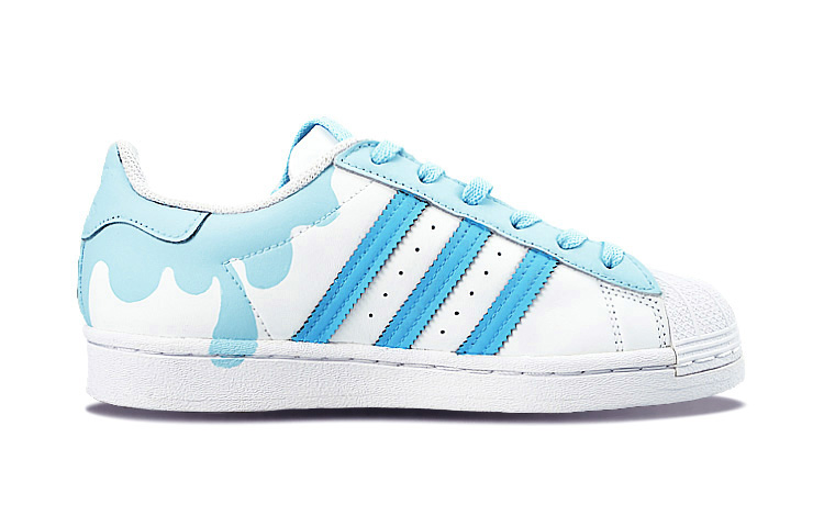 [Custom Shoes] adidas Originals Superstar 'Blue White PaPa Bear' 圖 2
