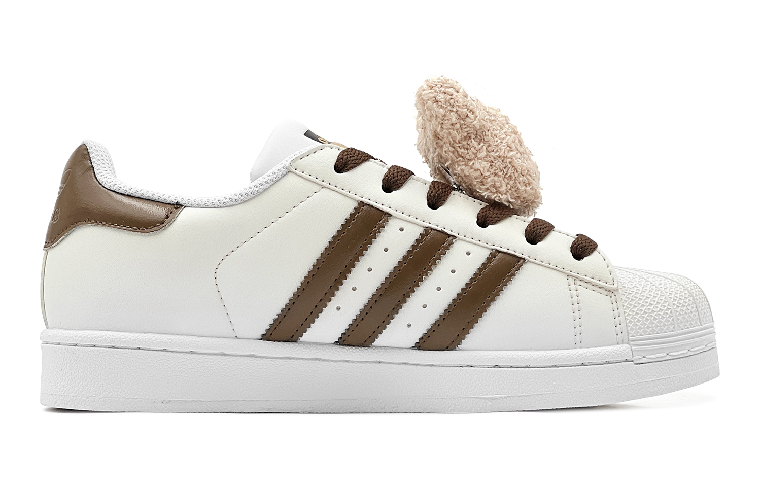 Lookbook [Sepatu Custom] adidas Originals Superstar 'Gradien Beruang Coklat Putih' EG4958(TeamS-萌趣小熊阿迪S-BOX)