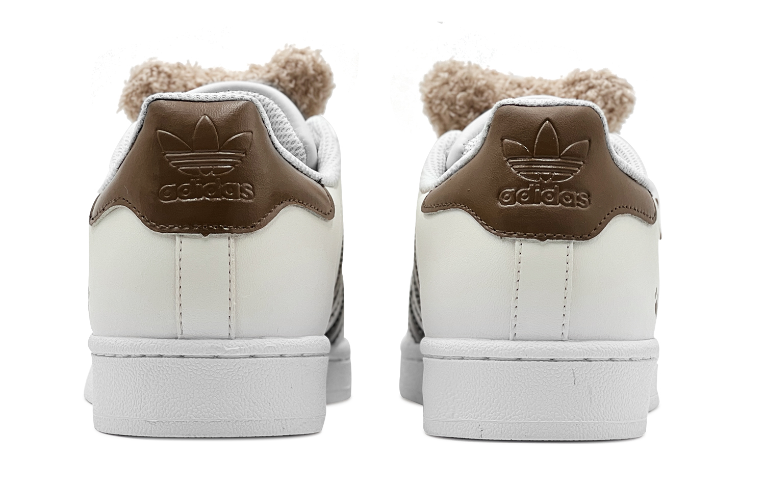 Purchase [Sepatu Custom] adidas Originals Superstar 'Gradien Beruang Coklat Putih' EG4958(TeamS-萌趣小熊阿迪S-BOX)