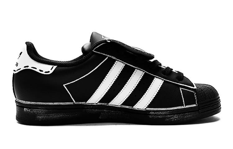 Lookbook [Sepatu Custom] adidas Originals Superstar 'Gelembung Ubur-Ubur Hitam Putih' EG4959(Team15-朋克街区)