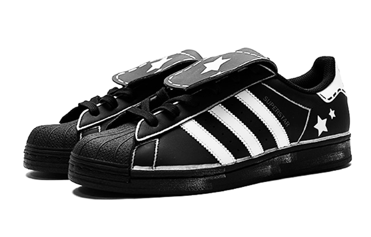 Shop [Sepatu Custom] adidas Originals Superstar 'Gelembung Ubur-Ubur Hitam Putih' EG4959(Team15-朋克街区)