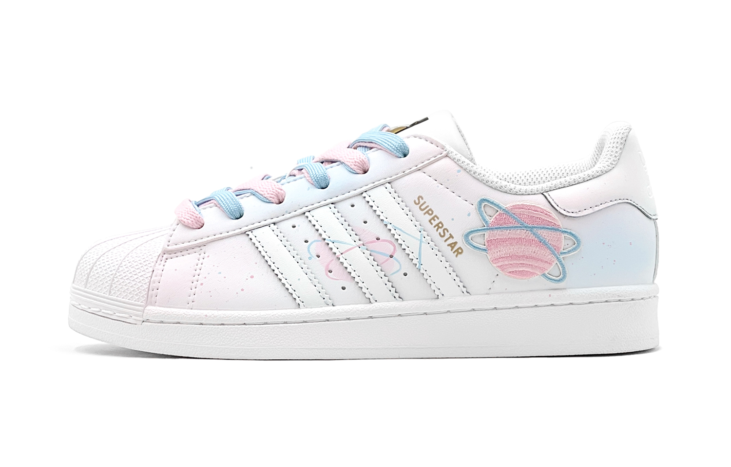 [Custom Shoes] adidas Originals Superstar 'Candy Planet Pink Blue' 圖 2