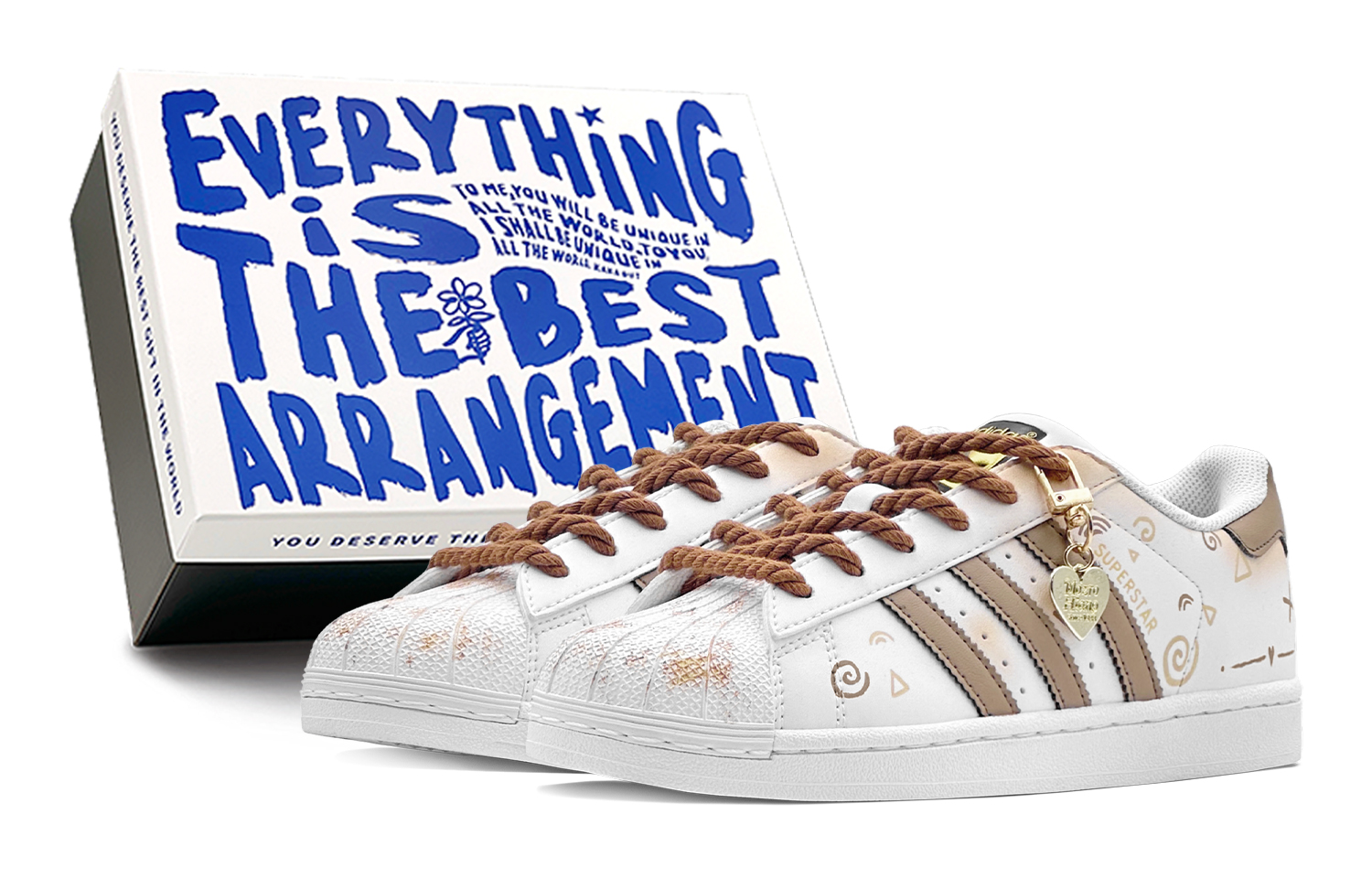 [Custom Shoes] adidas Originals Superstar 'Caramel Cappuccino'