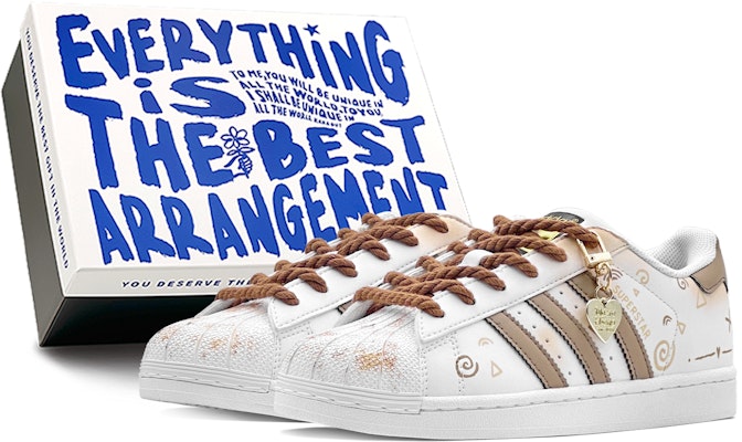 カスタム Superstar "キャラメルカプチーノ" (adidas Originals) EG4958(Team88-复古布朗S-BOX) Buy カスタム Superstar "キャラメルカプチーノ" (adidas Originals) EG4958(Team88-复古布朗S-BOX)