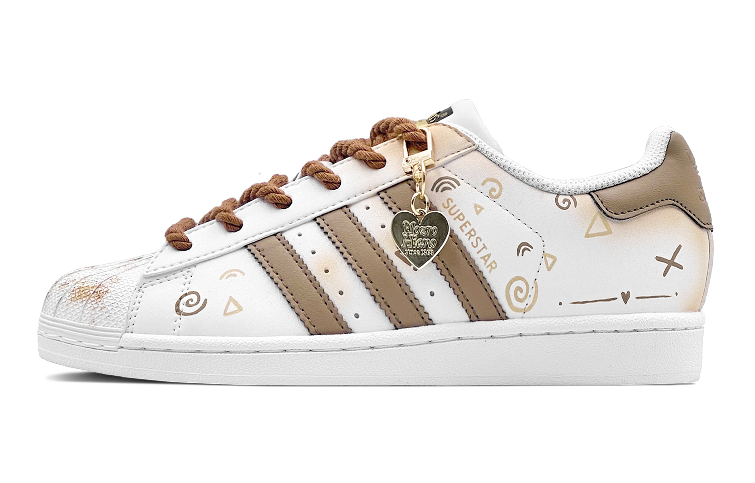 Order [Sepatu Custom] adidas Originals Superstar 'Caramel Cappuccino' EG4958(Team88-复古布朗S-BOX)