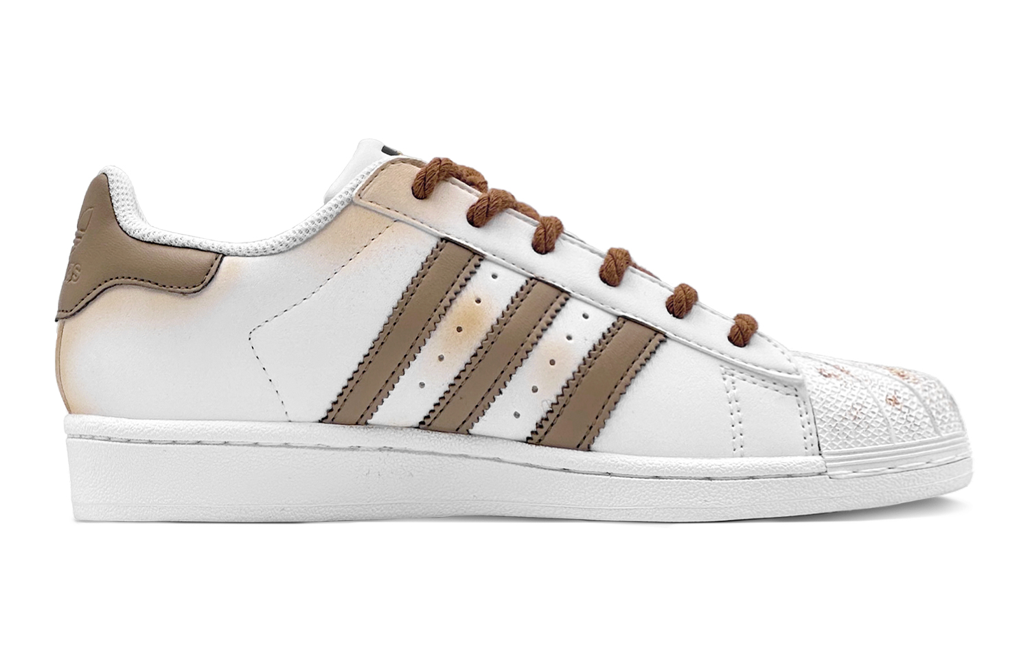 Lookbook [Sepatu Custom] adidas Originals Superstar 'Caramel Cappuccino' EG4958(Team88-复古布朗S-BOX)