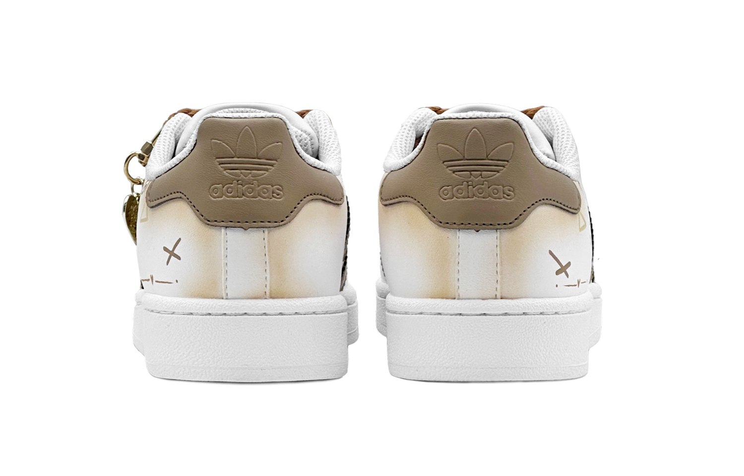 Purchase [Sepatu Custom] adidas Originals Superstar 'Caramel Cappuccino' EG4958(Team88-复古布朗S-BOX)
