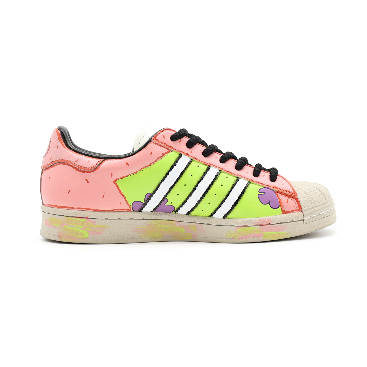 Lookbook [Scarpe Personalizzate] adidas Originals Superstar ''Cartoon Rosa'' ID1009（Team174-缤纷派大星）