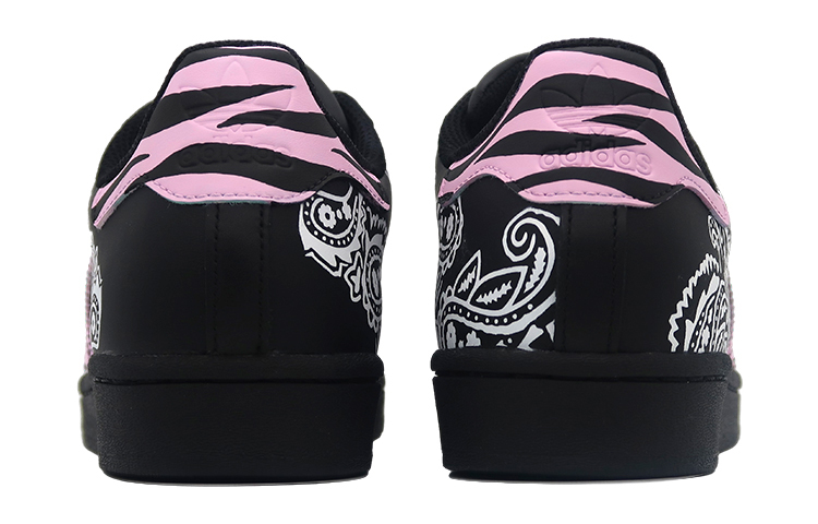 Purchase [Sepatu Kustom] adidas Originals Superstar 'Cashew Flower Street Hip-Hop' EG4959(Team-肆男女款腰果花喷绘黑粉白)