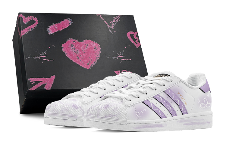 [Custom Shoes] adidas Originals Superstar 'Cherry Sweetheart Purple'