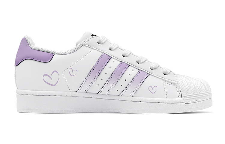 [Custom Shoes] adidas Originals Superstar 'Cherry Sweetheart Purple' 圖 3