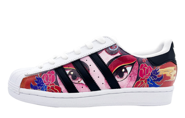 [Custom Shoes] adidas Originals Superstar 'Chinese Opera White Red'