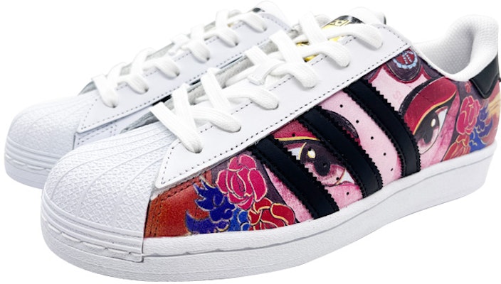 아디다스 오리지널 슈퍼스타 '경극 백홍' (커스텀) EG4958(Team185-花旦) Lookbook 아디다스 오리지널 슈퍼스타 '경극 백홍' (커스텀) EG4958(Team185-花旦)