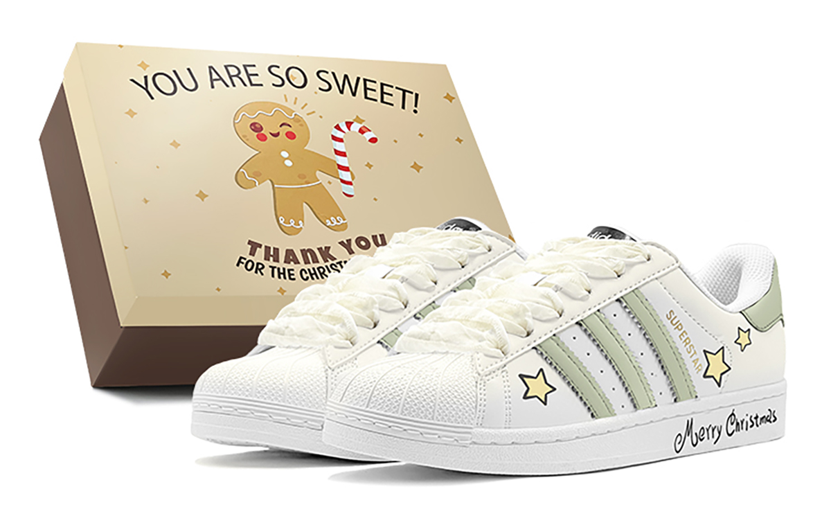 [Custom Shoes] adidas Originals Superstar 'Christmas Yellow Green'