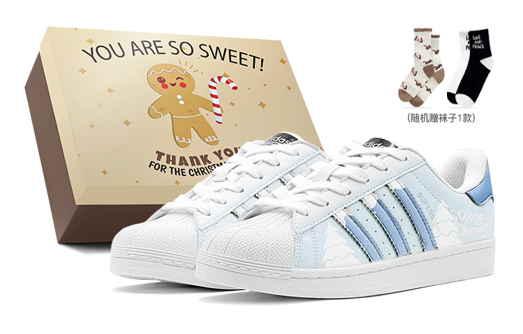 [Custom Shoes] adidas Originals Superstar 'Christmas Snowflake - Blue White'