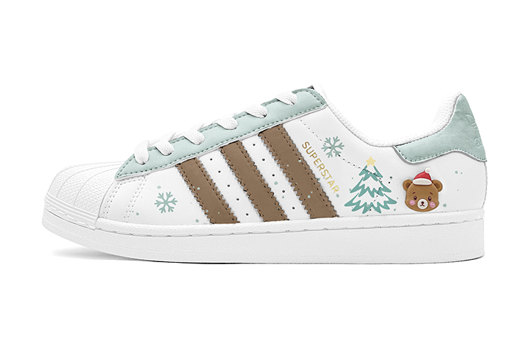 Order [Custom Shoes] adidas Originals Superstar 'Christmas Bear Green White'