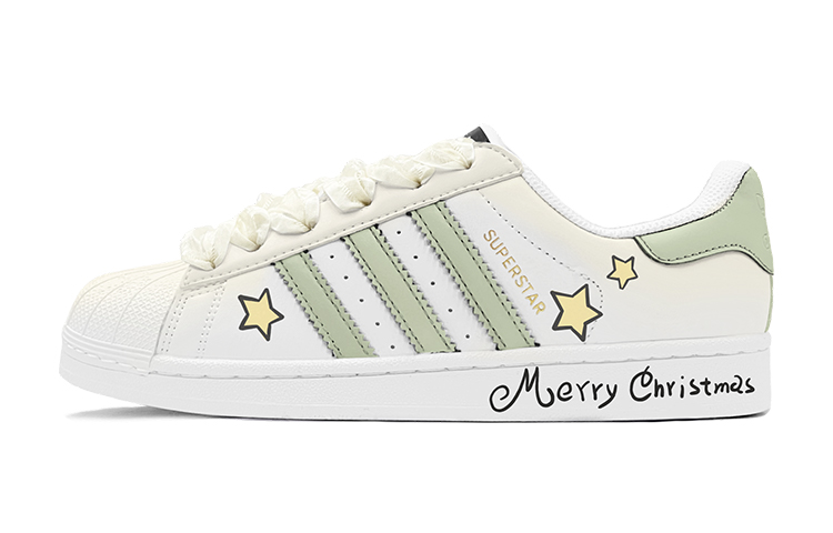 [Custom Shoes] adidas Originals Superstar 'Christmas Yellow Green' 圖 2