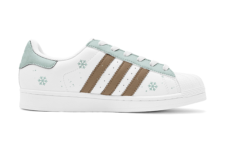 Lookbook [Custom Shoes] adidas Originals Superstar 'Christmas Bear Green White'