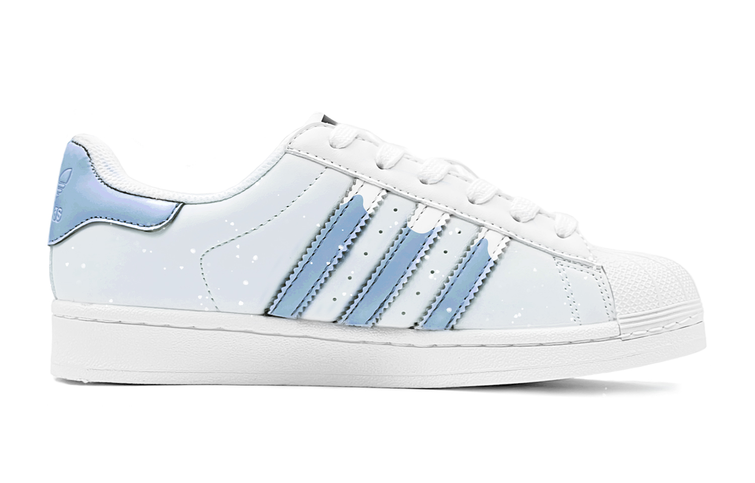 [Custom Shoes] adidas Originals Superstar 'Christmas Snowflake - Blue White' 圖 3