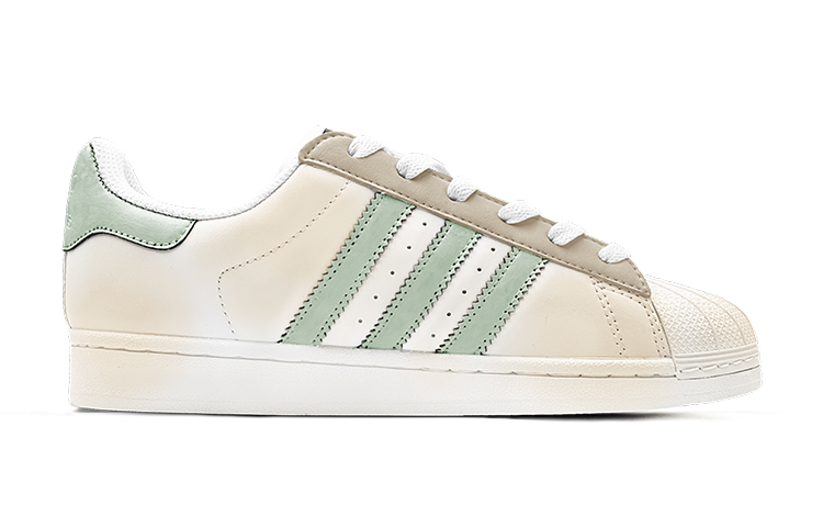 [Custom Shoes] adidas Originals Superstar 'Christmas Aged-Look Heart Pendant Khaki Gradient' 圖 3