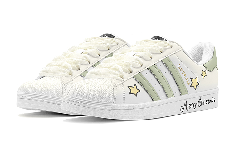 [Custom Shoes] adidas Originals Superstar 'Christmas Yellow Green' 圖 4