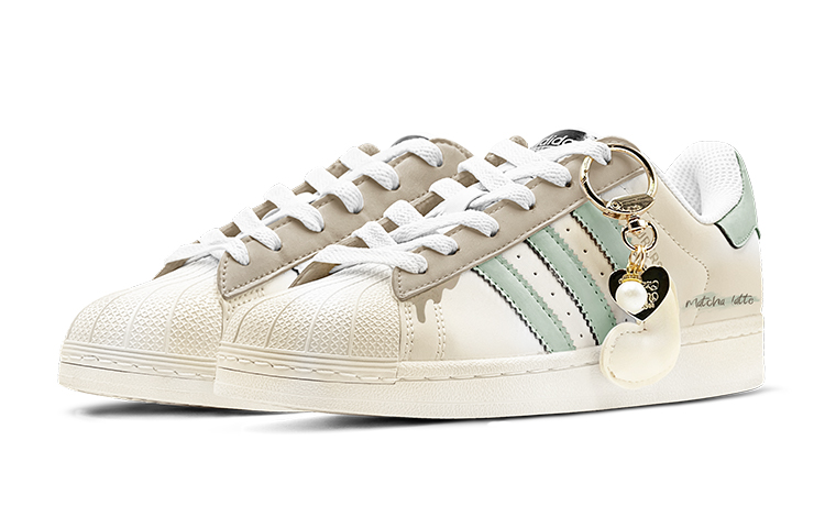 [Custom Shoes] adidas Originals Superstar 'Christmas Aged-Look Heart Pendant Khaki Gradient' 圖 4