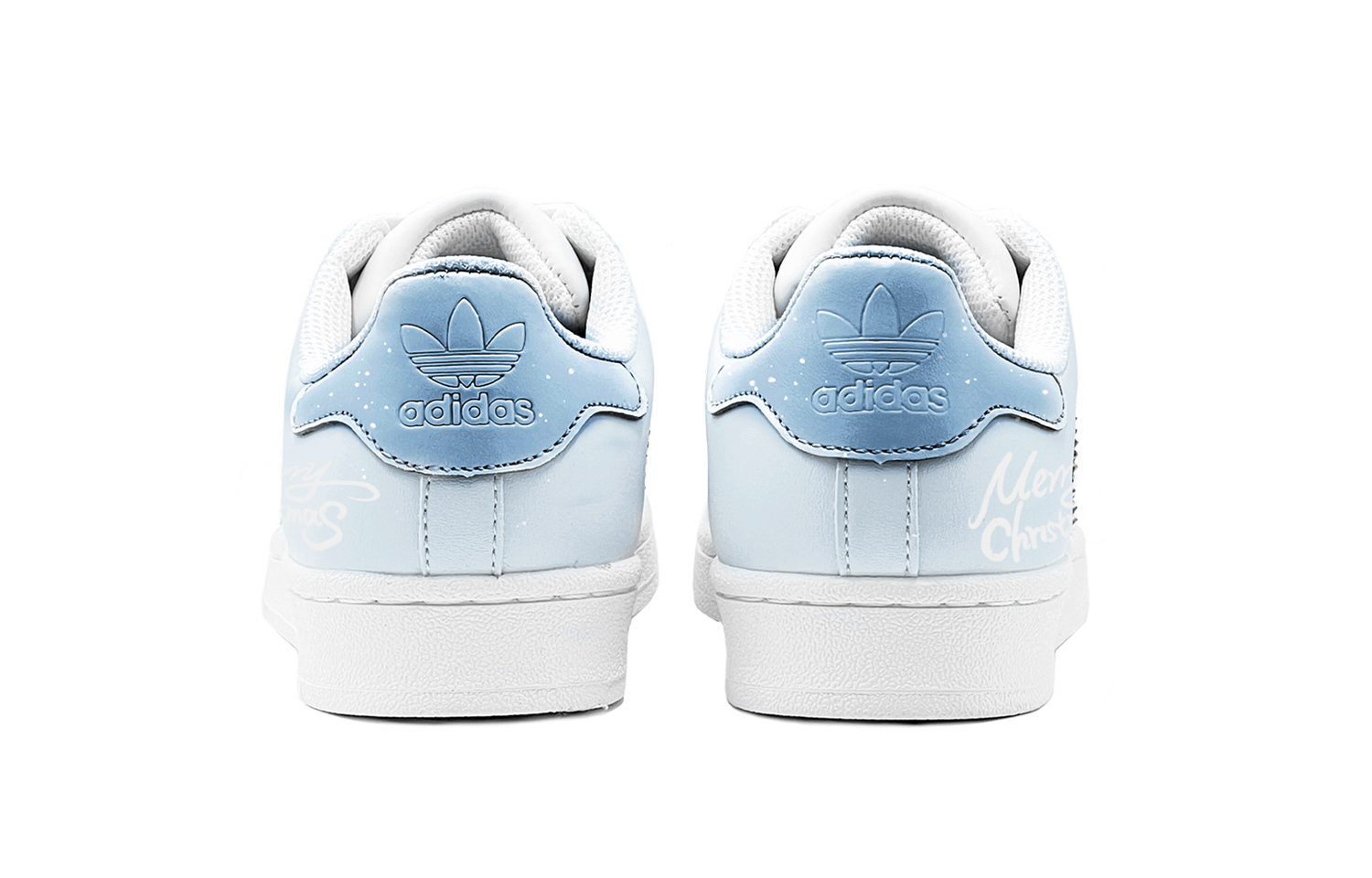 [Custom Shoes] adidas Originals Superstar 'Christmas Snowflake - Blue White' 圖 5