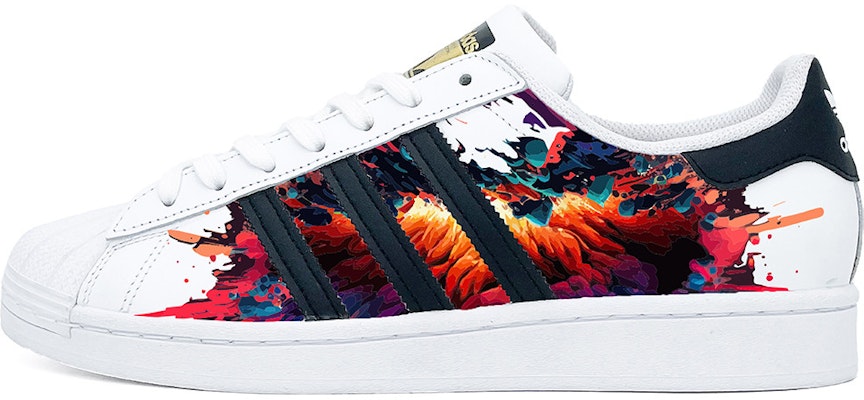【訂製球鞋】 adidas originals Superstar 貝殼頭 星雲爆炸 低筒 板鞋 男女同款 紅色 Buy 【訂製球鞋】 adidas originals Superstar 貝殼頭 星雲爆炸 低筒 板鞋 男女同款 紅色
