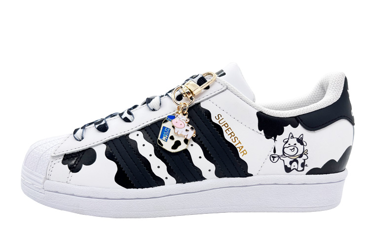 [Custom Shoes] adidas Originals Superstar 'Cow Print Black White'