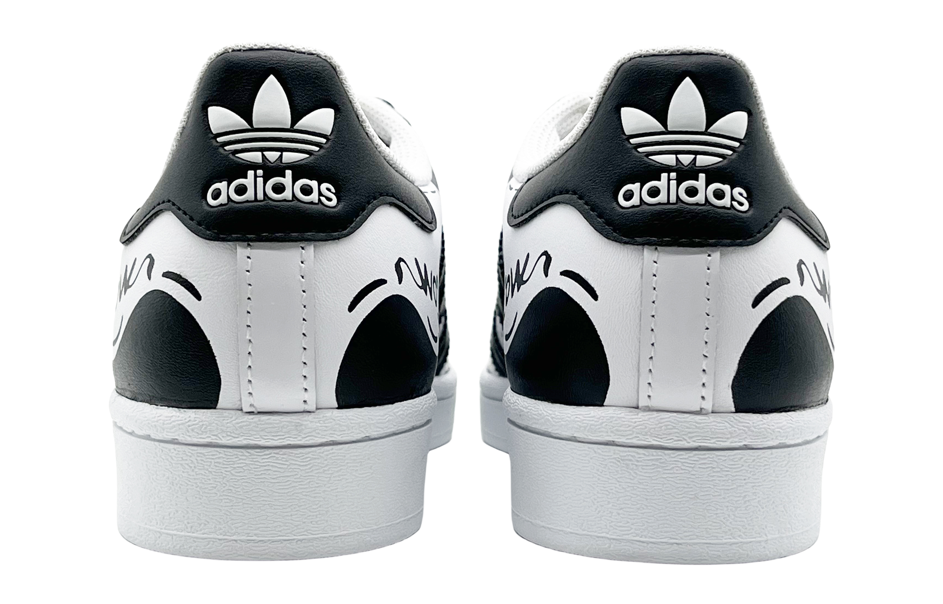 [Custom Shoes] adidas Originals Superstar 'Cow Print - Black White' 圖 4