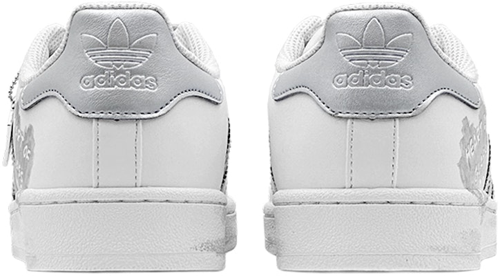 【訂製球鞋】adidas originals Superstar 春日煥新季 水晶之戀 愛心塗鴉 特殊鞋盒 防滑耐磨 低筒 板鞋 男女同款 銀灰 Purchase 【訂製球鞋】adidas originals Superstar 春日煥新季 水晶之戀 愛心塗鴉 特殊鞋盒 防滑耐磨 低筒 板鞋 男女同款 銀灰